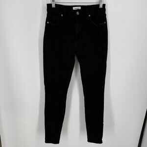 Pistola Womens Aline Skinny Jean Size 28 Black Denim Distressed Stretch Staple